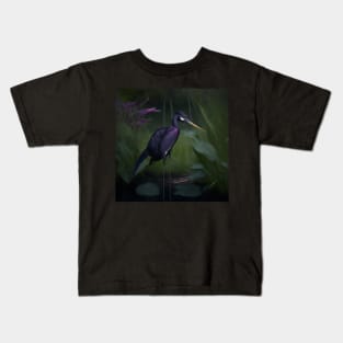 Tricolored Heron Kids T-Shirt